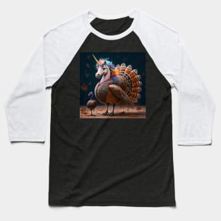 Unicorns Crashing Thanksgiving!!! Baseball T-Shirt